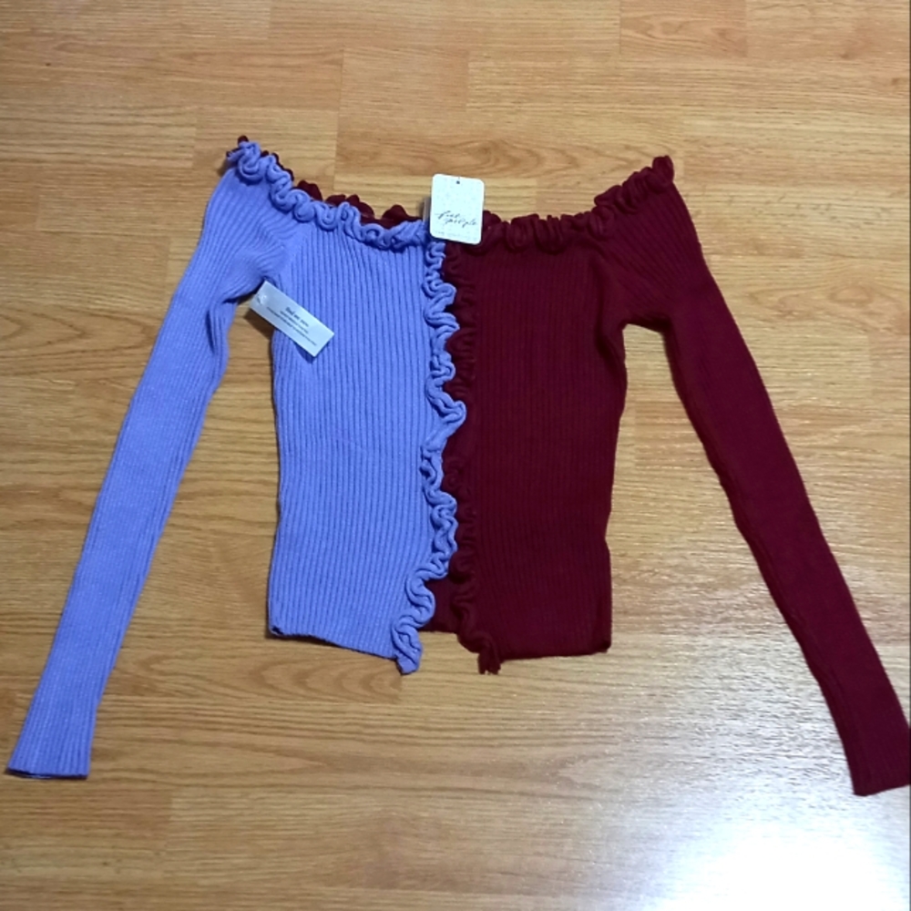 Find me now brand. Sold by free people. NWT. Burgundy and Lavender. Size small